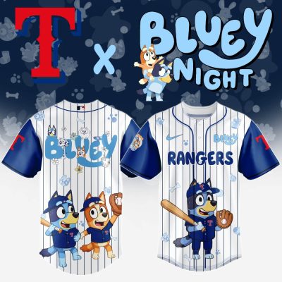 Limited Edition Bluey Rangers Baseball Jersey - Kids' Favorite! Perfect Gift For Little Fans