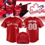 Custom Red Blue Jays Jersey & Hat Set - Celebrate Canada Day In Style!