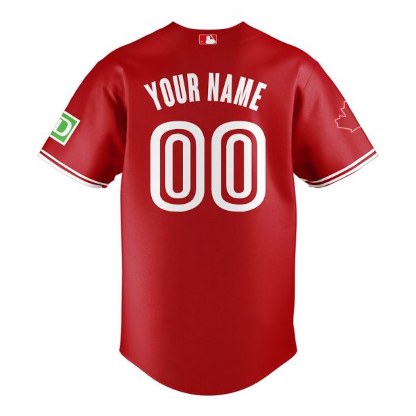 Custom Red Blue Jays Jersey & Hat Set - Celebrate Canada Day In Style!