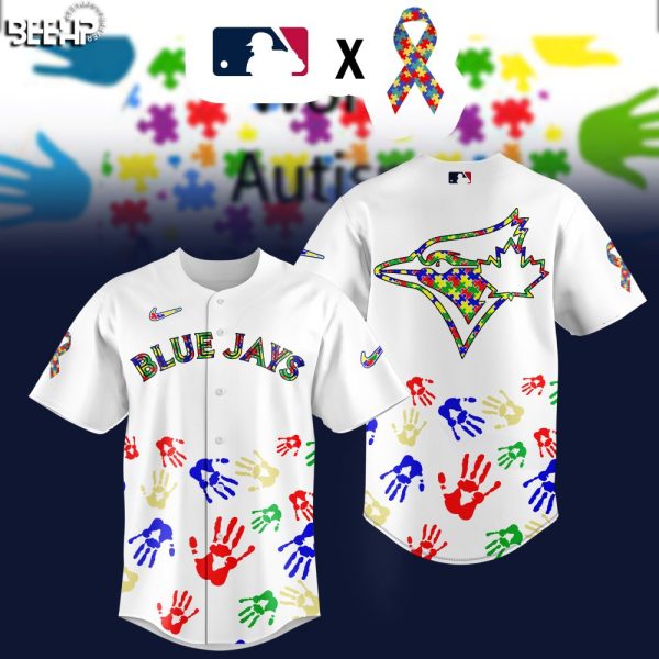 Blue Jays Autism Awareness Jersey - Limited Edition Mlb Puzzle Design