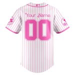 Custom Blue Jays Barbie Night Game Jersey - Pink Stripe Limited Edition
