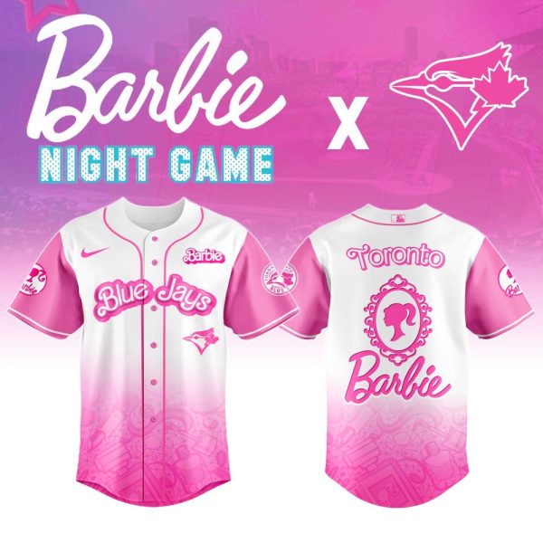 Limited Edition Barbie X Blue Jays Jersey - Perfect For Fans & Collectors!