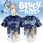 Blue Jays Kids Jersey: Cute Bluey & Bingo Design - Perfect Gift For Little Fans!