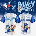 Limited Edition Bluey X Blue Jays Kids' Baseball Jersey - Fun & Sporty Design!