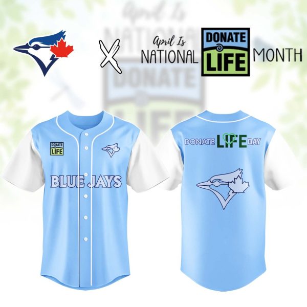 Limited Edition Blue Jays Jersey - Celebrate National Donate Life Month In Style!
