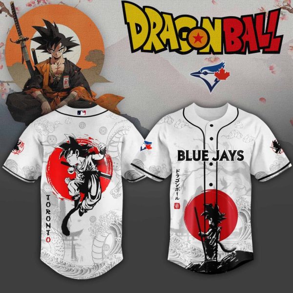 Dragon Ball X Blue Jays Jersey - Anime Fan Edition , Unique Design For Collectors