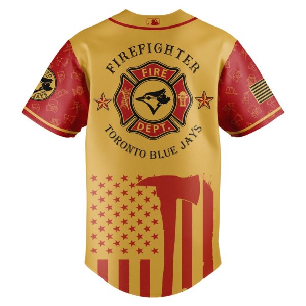 Limited Edition Firefighter Appreciation Blue Jays Jersey – Honor Heroes Now!