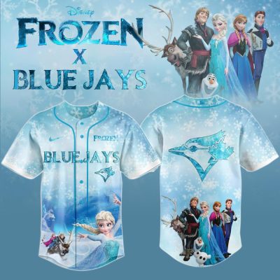 Disney Frozen X Blue Jays Limited Edition Baseball Jersey - Perfect For Fans & Collectors!