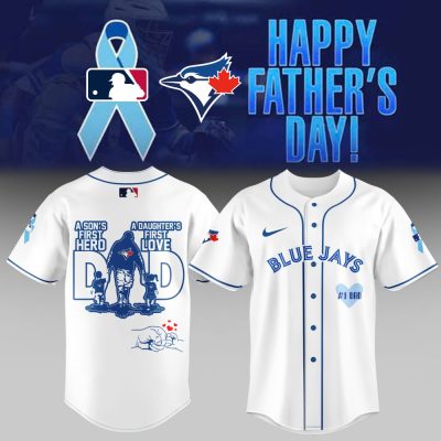 Blue Jays Father'S Day Jersey - A Son'S Hero, Daughter'S Love - Perfect Gift For Dad!