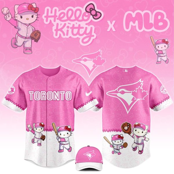 Hello Kitty X Mlb Toronto Blue Jays Pink Jersey – Cute Baseball Fan Gear!