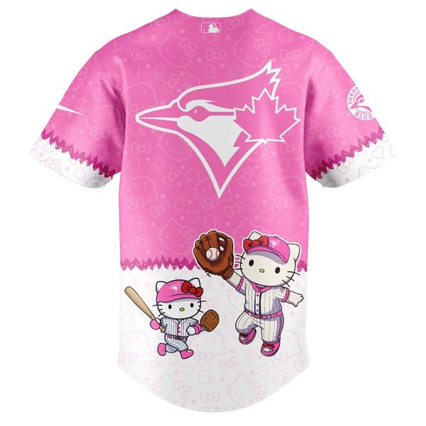 Hello Kitty X Mlb Toronto Blue Jays Pink Jersey – Cute Baseball Fan Gear!