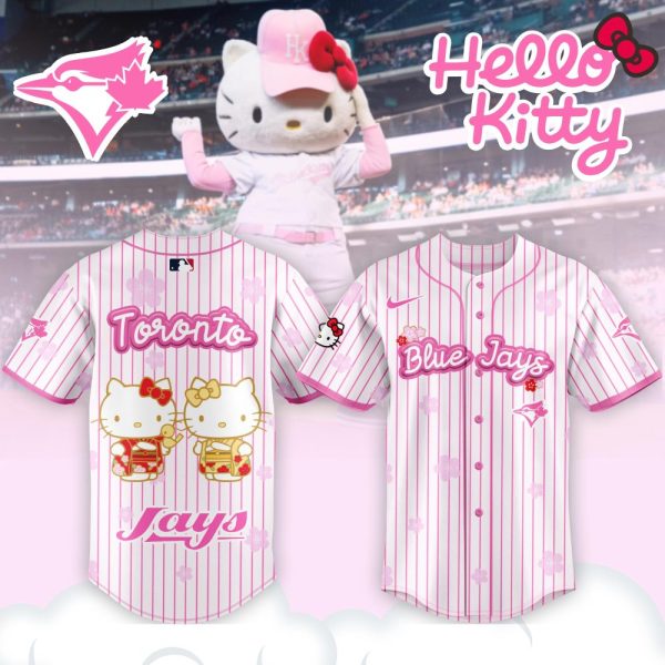 Hello Kitty X Toronto Blue Jays Pink Baseball Jersey - Limited Edition Fan Gear