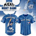 Limited Edition Mickey Mouse Toronto Blue Jays Jersey - Night Game Design