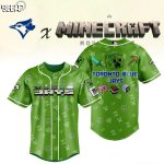 Limited Edition Toronto Blue Jays X Minecraft Green Jersey - Unisex Gamer Gear