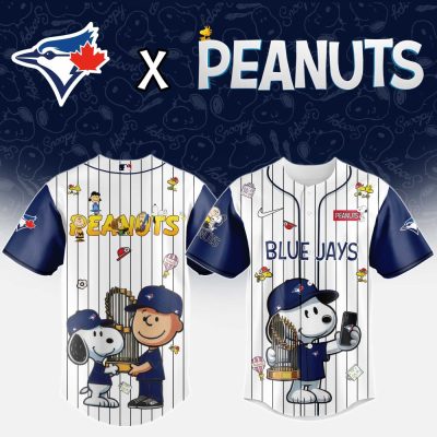 Limited Edition Blue Jays X Peanuts Jersey - Snoopy & Friends Baseball Shirt