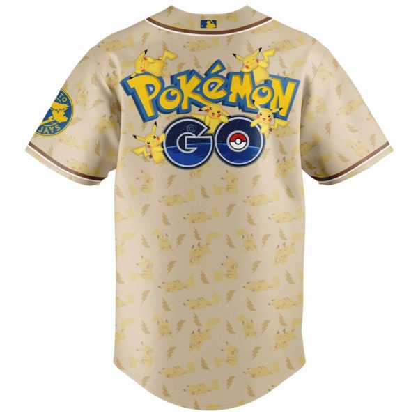 Limited Edition Pokémon Go Blue Jays Jersey - Pikachu Design For Fans!