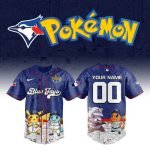 Custom Blue Jays Pokémon Baseball Jersey - Personalized Fan Gear For Mlb & Anime Lovers