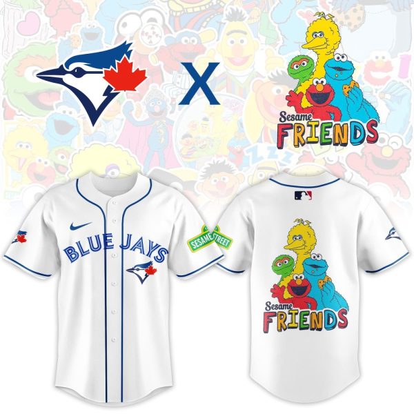 Limited Edition Blue Jays X Sesame Street Jersey - Unisex Mlb Fan Gear For Kids & Adults