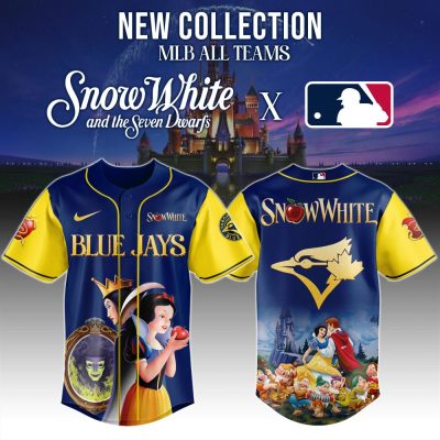 Limited Edition Snow White X Mlb Blue Jays Jersey – Collectible Disney Baseball Gear!
