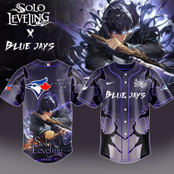 Solo Leveling X Blue Jays Limited Edition Baseball Jersey – Epic Anime Design