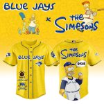Limited Edition Blue Jays X The Simpsons Jersey – Vibrant Yellow, Iconic Design, Perfect For Fans!