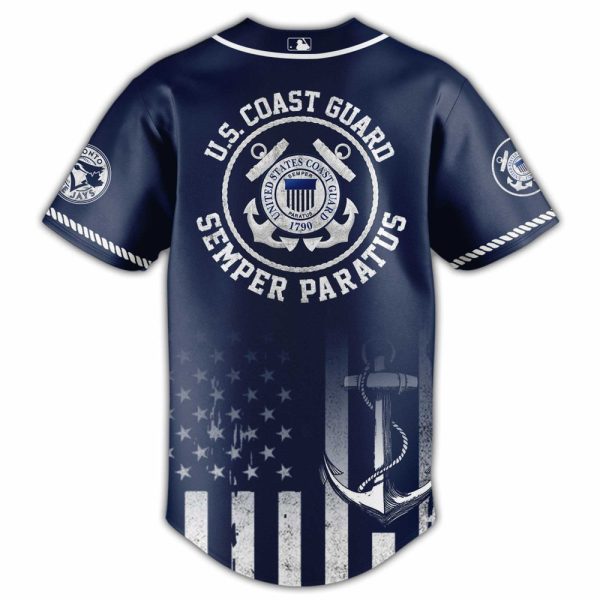 Stylish Blue Jays Coast Guard Jersey - Patriotic Design, Perfect For Fans!