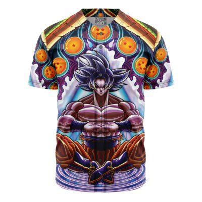 Vibrant Anime Warrior Graphic T-Shirt - Dragon Ball Inspired Design Tee