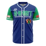 Yu Yu Hakusho Ghost Fighters Anime Baseball Jersey - Vibrant Blue & Green Design