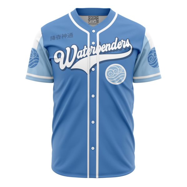 Custom Waterbenders Baseball Jersey - Personalized Name & Number - Blue Sports Fan Gear