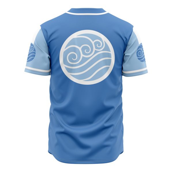 Waterbenders Blue Baseball Jersey - Anime-Inspired Sportswear For Fans