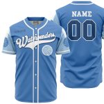 Custom Waterbenders Baseball Jersey - Personalized Name & Number - Blue Sports Fan Gear