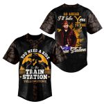 Stylish Yellowstone Train Station Cowboy T-Shirt - Bold Graphic Tee For Western Fans
