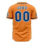 Anime-Inspired Z Fighters Baseball Jersey - Bold Orange & Blue Design For Fans