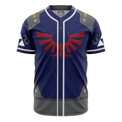 Epic Gamer Baseball Jersey - Blue & Red Design , Unisex Cosplay Shirt For Fans
