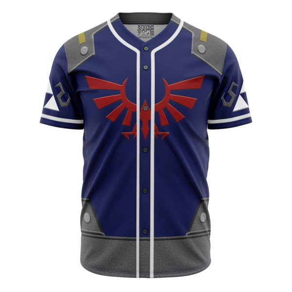 Epic Gamer Baseball Jersey - Blue & Red Design , Unisex Cosplay Shirt For Fans