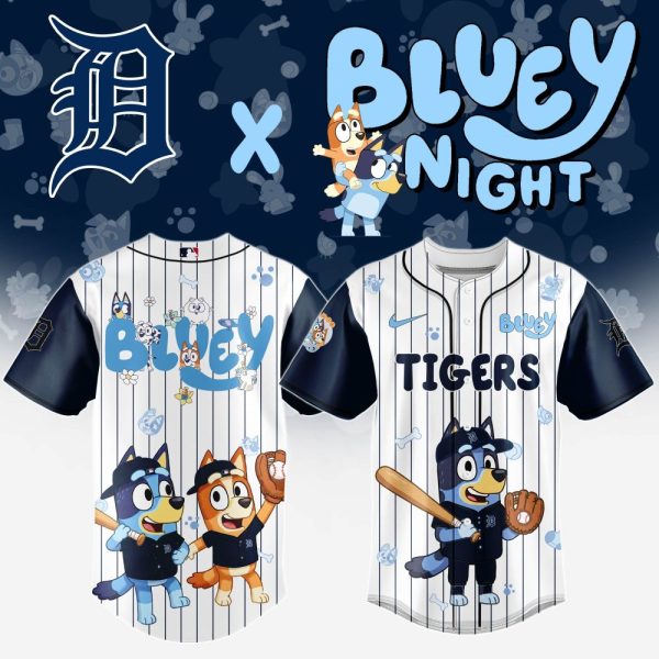 Detroit Tigers Mlb X Bluey And Bingo Special Edition Jersey