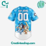 Custom Bluey Baseball Jersey - Meet Bluey At The Ballpark! Perfect For Fans & Kids!
