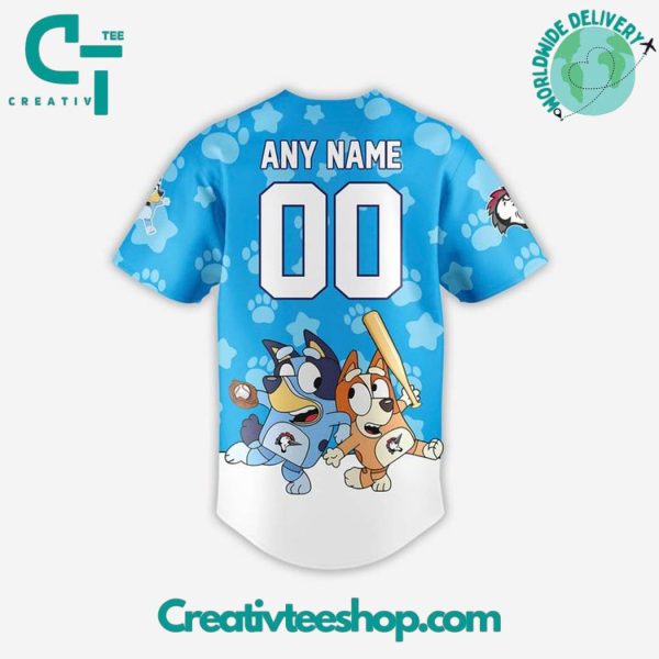 Custom Bluey Baseball Jersey - Meet Bluey At The Ballpark! Perfect For Fans & Kids!