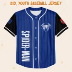 Custom Spider-Man Baseball Jersey - Personalized Name & Number For Kids/Youth/Adults