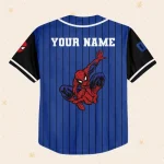 Custom Spider-Man Baseball Jersey - Personalized Name & Number For Kids/Youth/Adults