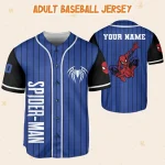 Custom Spider-Man Baseball Jersey - Personalized Name & Number For Kids/Youth/Adults