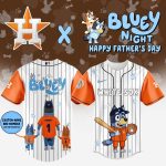 Houston Astros Mlb X Bluey And Bingo Special Edition Custom Baseball Jersey