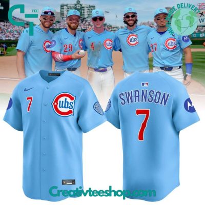 Chicago Cubs Baby Blue 2Nd Alternate Limited Edition Baseball Jersey
