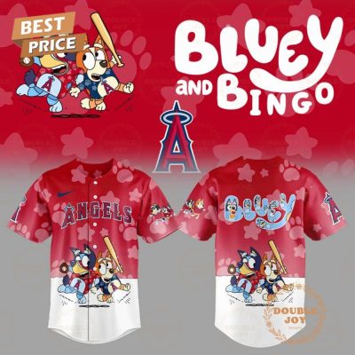 Los Angeles Angels Mlb X Bluey Night 2025 Limited Edition Baseball Jersey