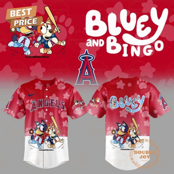 Los Angeles Angels Mlb X Bluey Night 2025 Limited Edition Baseball Jersey