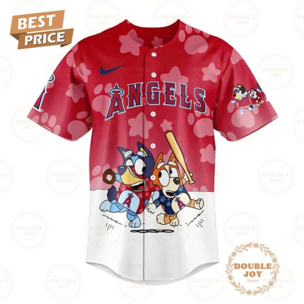 Los Angeles Angels Mlb X Bluey Night 2025 Limited Edition Baseball Jersey