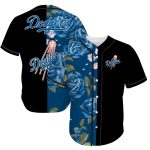 Los Angeles Dodgers Blue Rose Split Baseball Jersey
