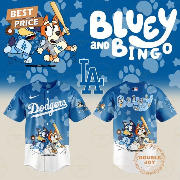 Los Angeles Dodgers Mlb X Bluey Night 2025 Limited Edition Baseball Jersey