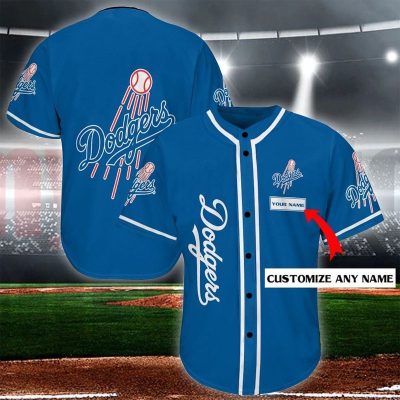 Los Angeles Dodgers Royal Blue Custom Baseball Jersey