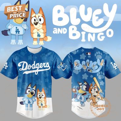 Los Angeles Dodgers X Bluey And Bingo 2025 Baseball Jersey